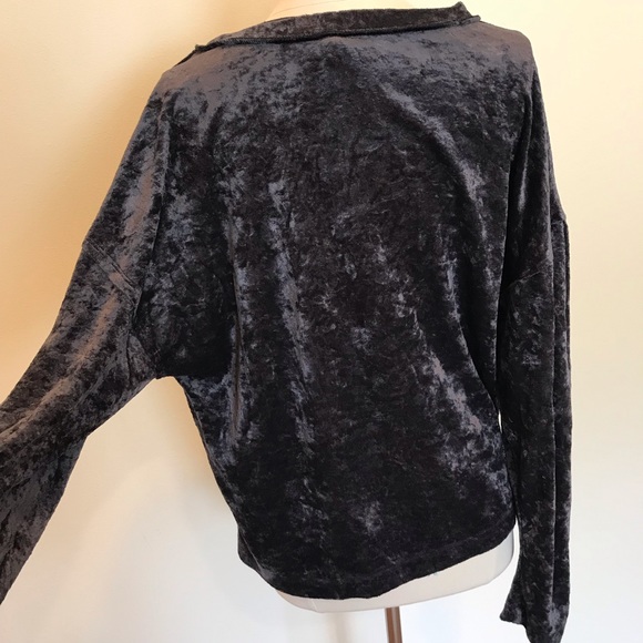 Free People Velvet Dolman Style Shirt - Picture 4 of 6